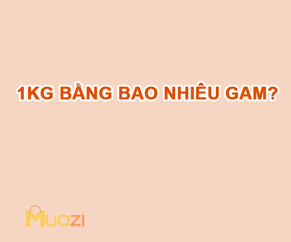 1kg bằng bao nhiêu gam?